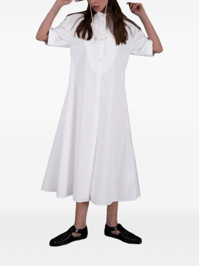 cotton midi shirt dress 1