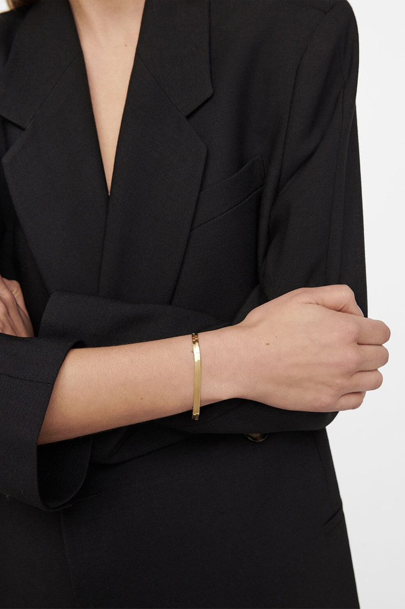 ANINE BING Ribbon Coil Bracelet - 14k Gold outlook