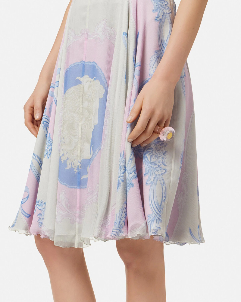 Cameo Silk Crêpe Flowy Midi Skirt 3