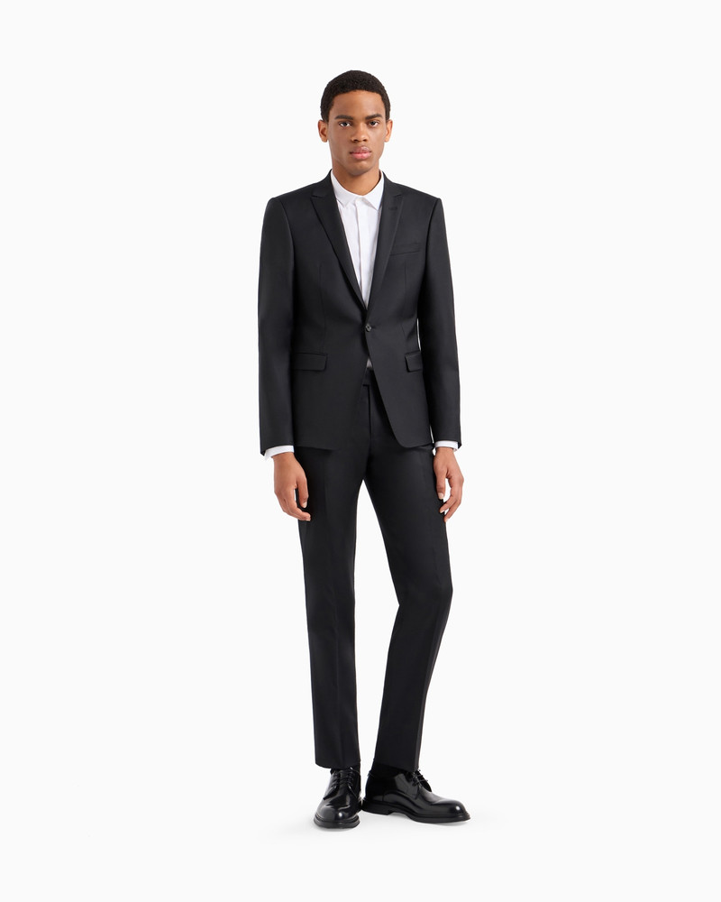 Single-breasted, virgin-wool jacket 2