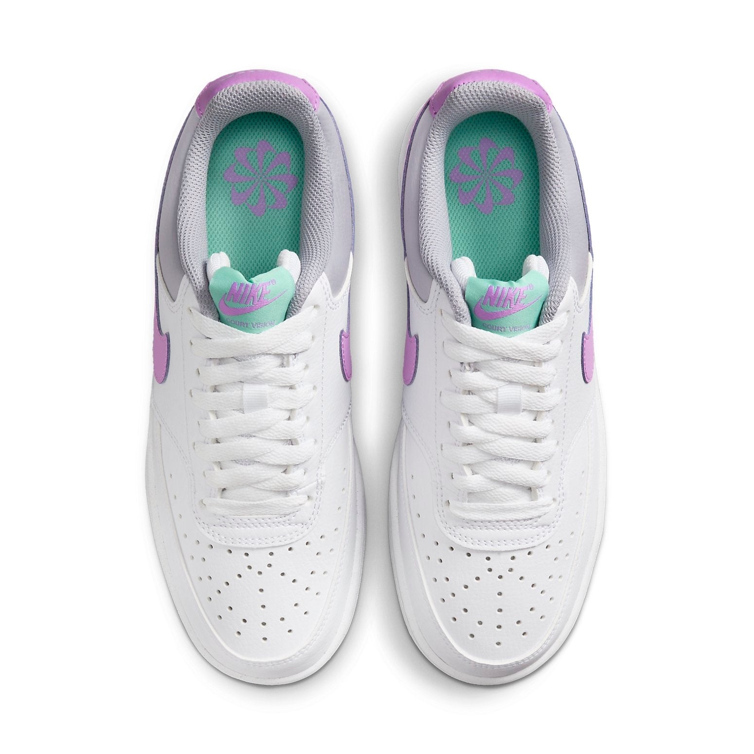 (WMNS) Nike Court Vision Low 'White Rush Fuchsia' FN7141-100 - 4