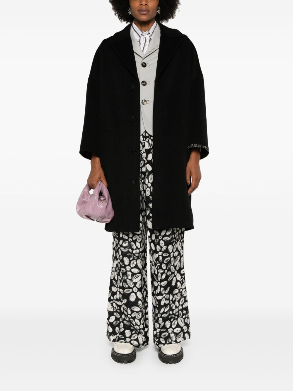 felted midi coat - 2