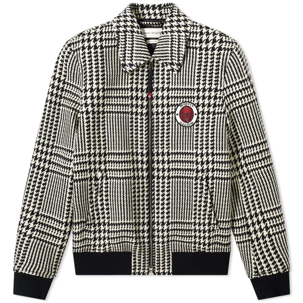 Alexander McQueen Skull Badge Check Bomber - 1