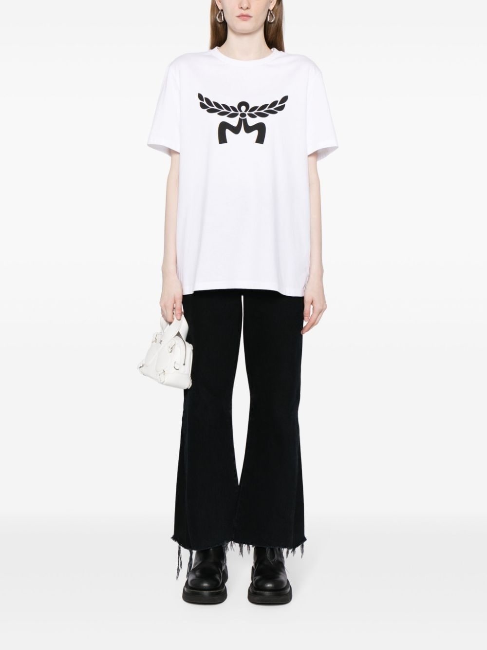 Laurel-logo cotton T-shirt - 3