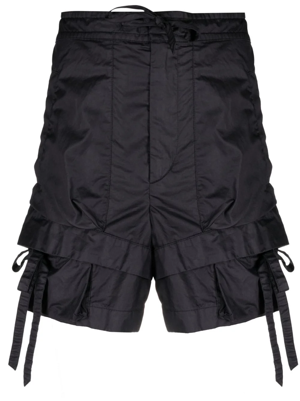 drawstring cotton shorts - 1