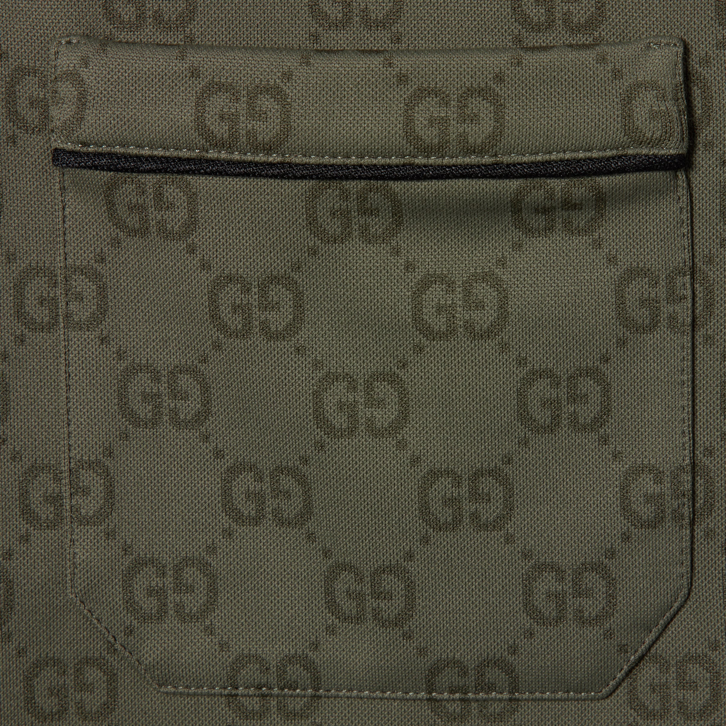 GG jersey jacquard polo shirt - 6