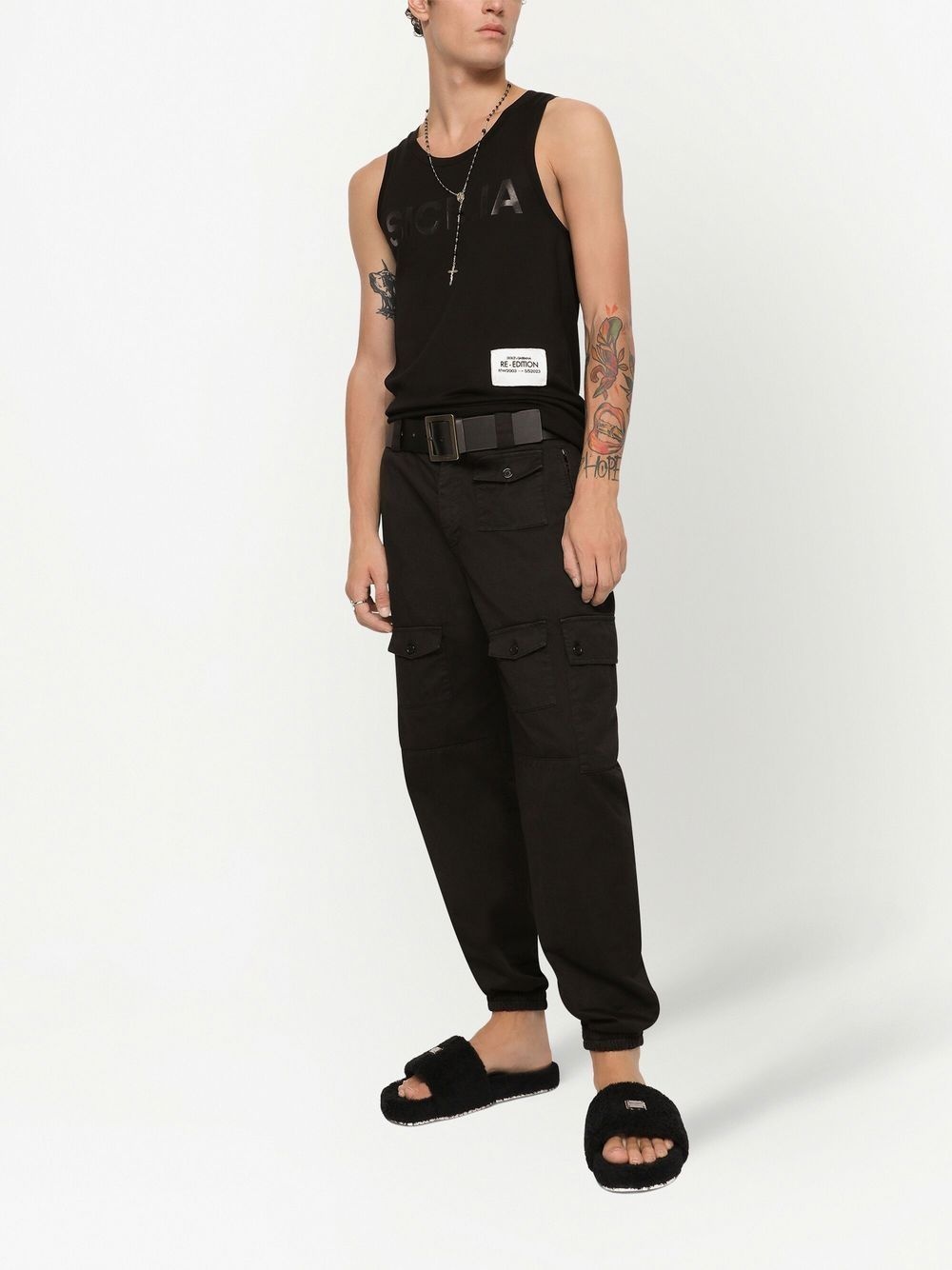 high-waisted cargo pants - 2