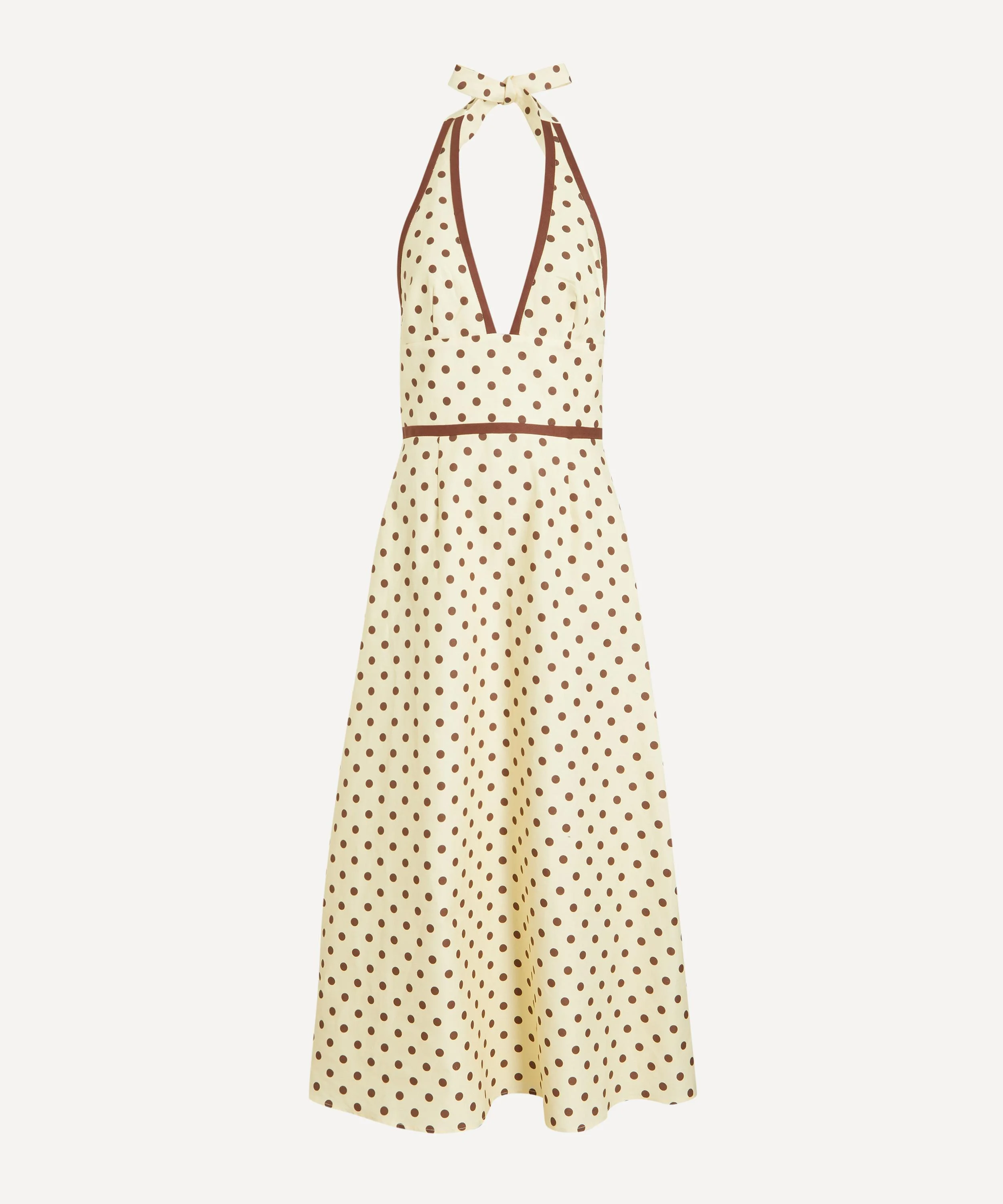 Bowie Polka-Dot Midi Dress - 1