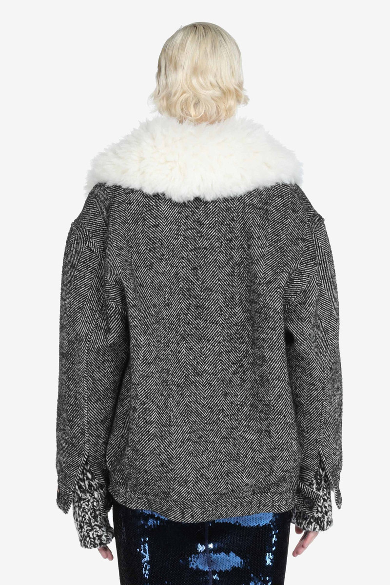 N°21 FAUX FUR-COLLAR JACKET outlook