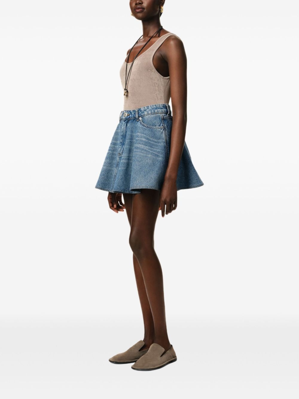 flared miniskirt - 3