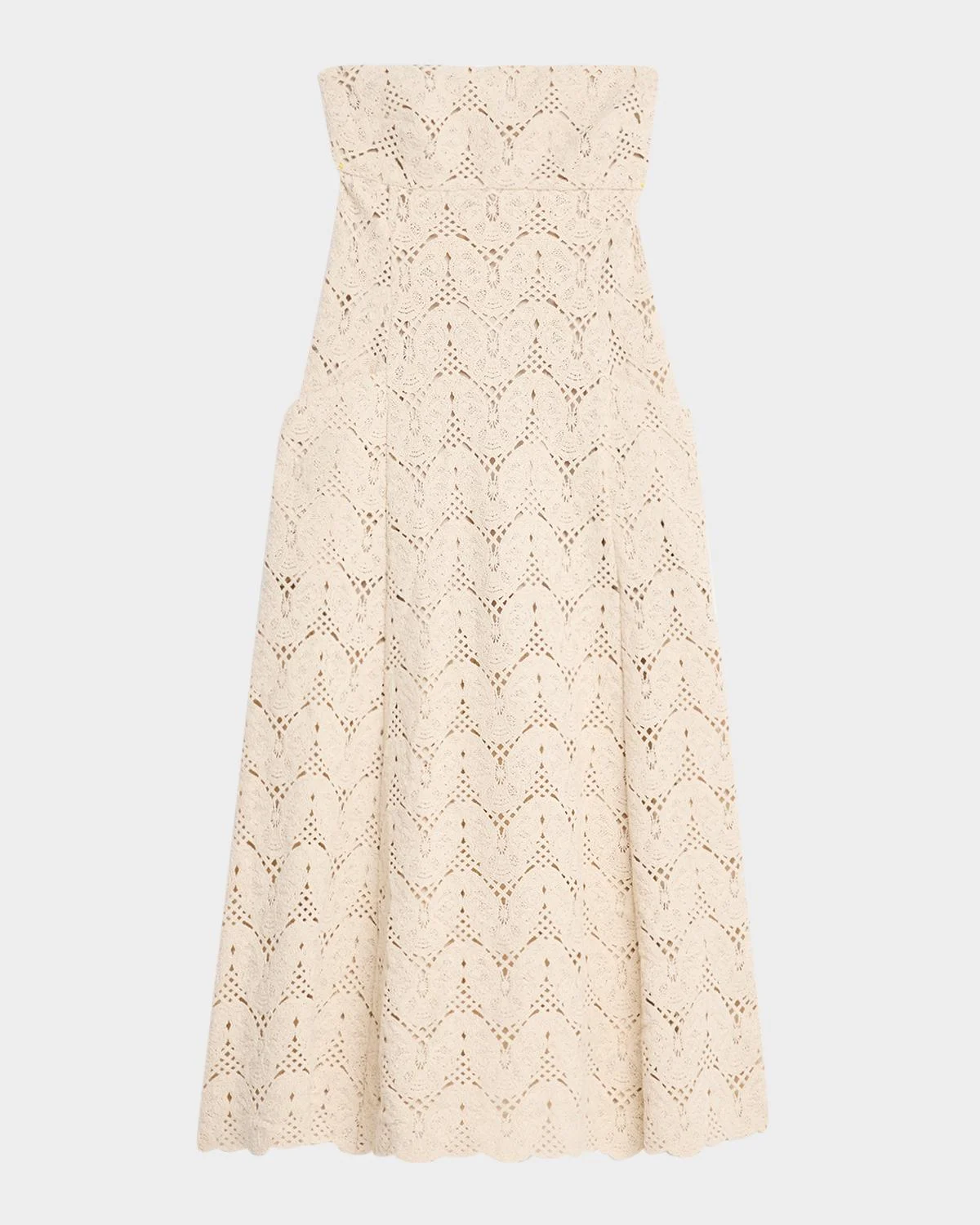 Alegra Open-Knit Strapless Maxi Dress - 1