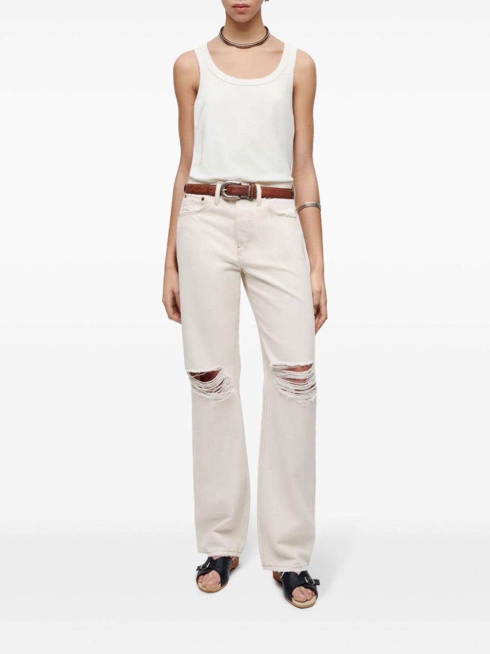 low-rise straight jeans - 4