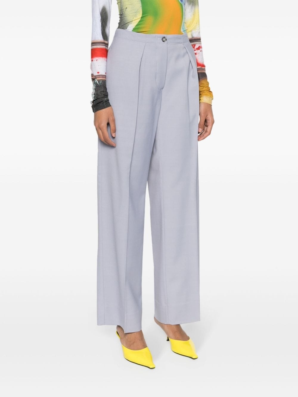 wide-leg tailored trousers - 3