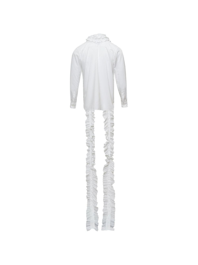 Comme des Garçons Homme Plus ruffled long-trim shirt outlook