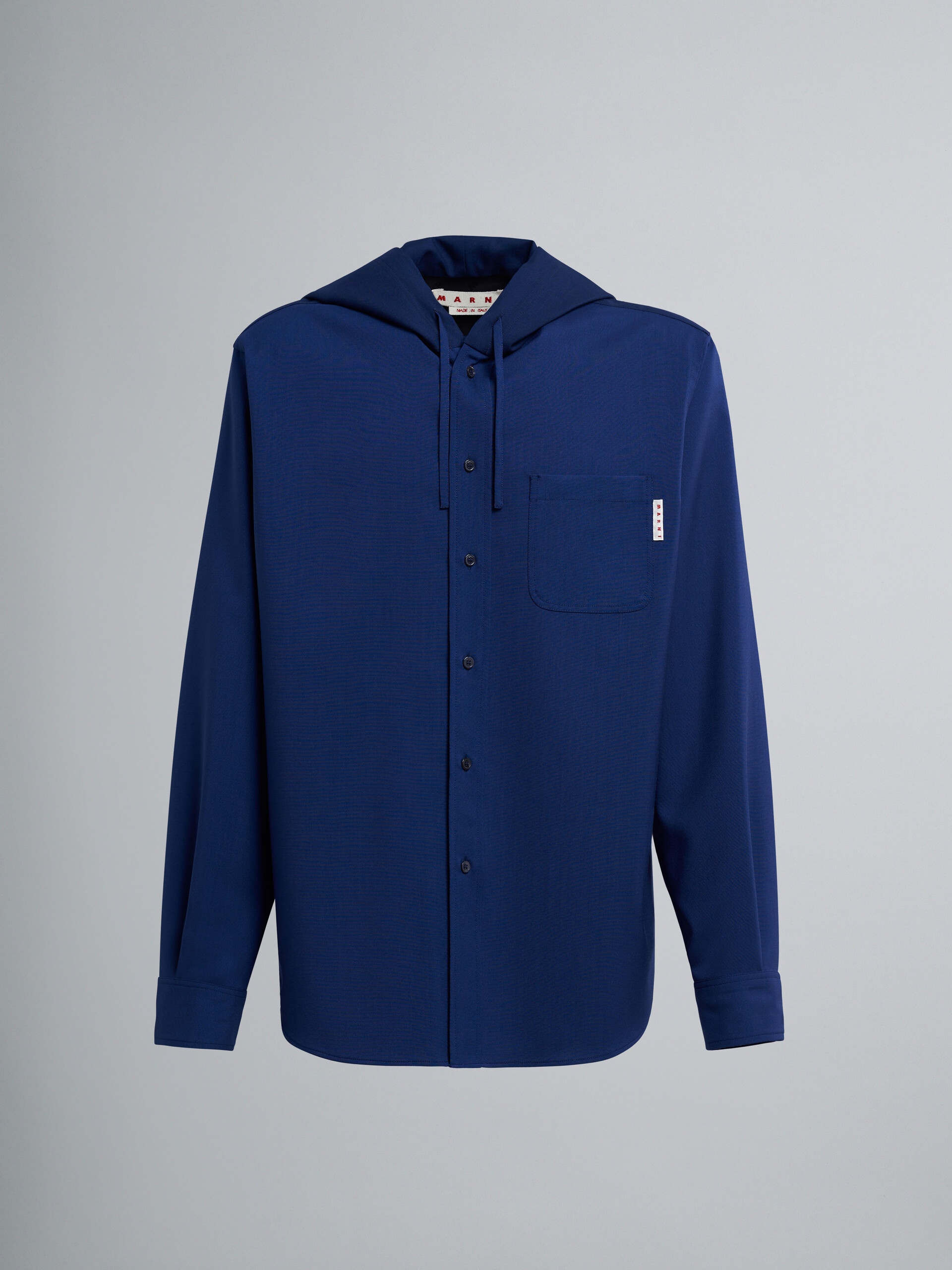 TROPICAL WOOL OVERSHIRT - 1
