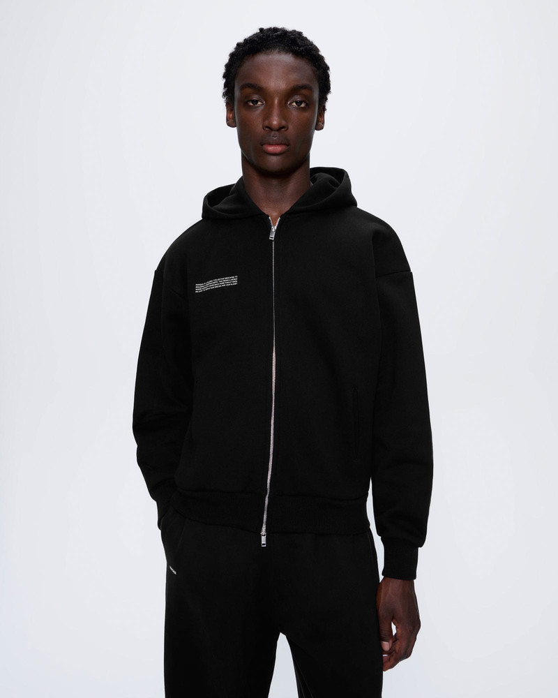 PANGAIA Mens 365 Heavyweight Two-Way Zip-Through Hoodie - outlook