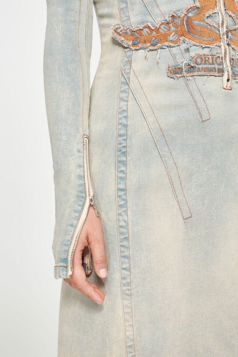 Paris' Best Denim Maxi Dress 4