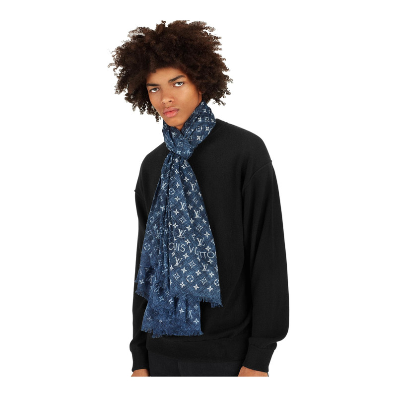 Monogram Denim Stole 5