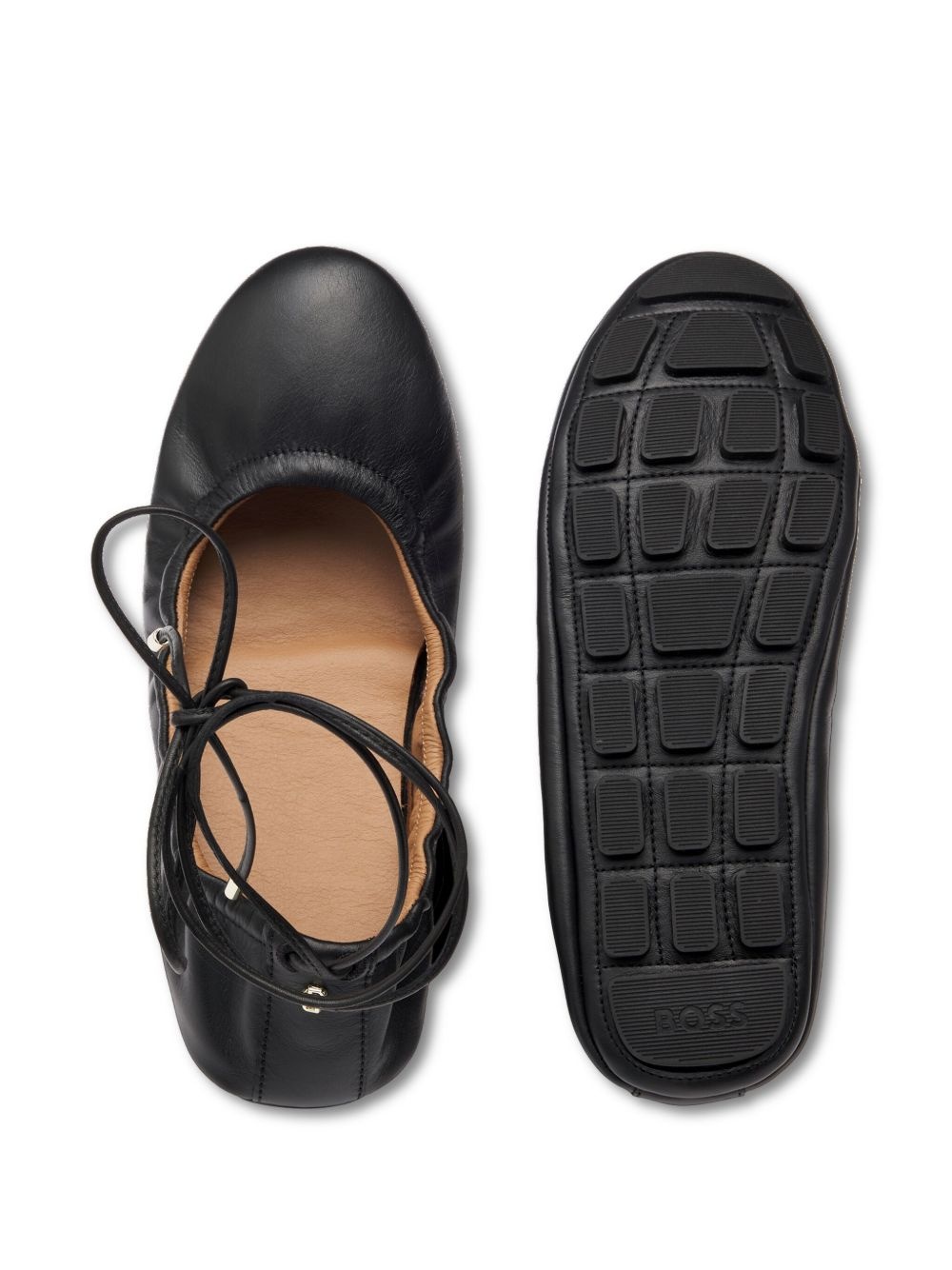 leather ballerina shoes - 4