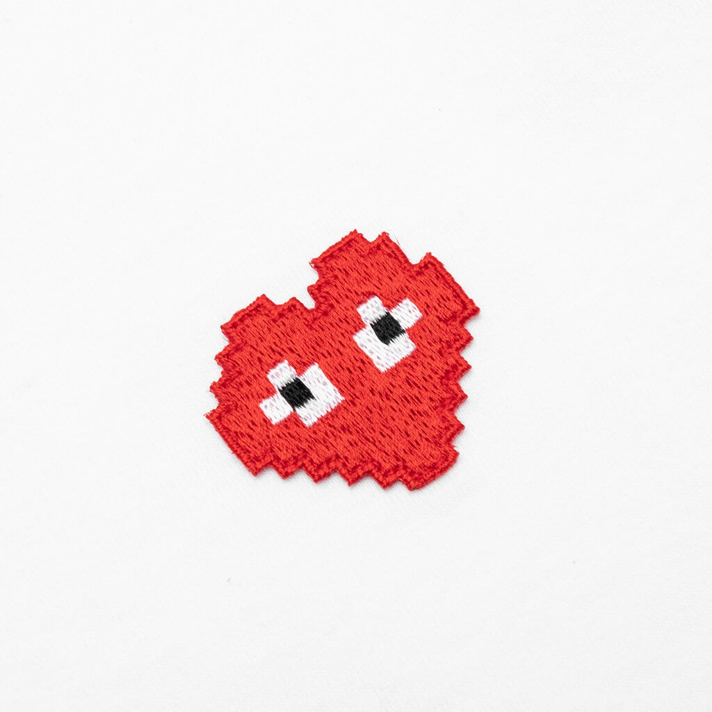 COMME DES GARCONS PLAY X THE ARTIST INVADER T-SHIRT - WHITE - 3
