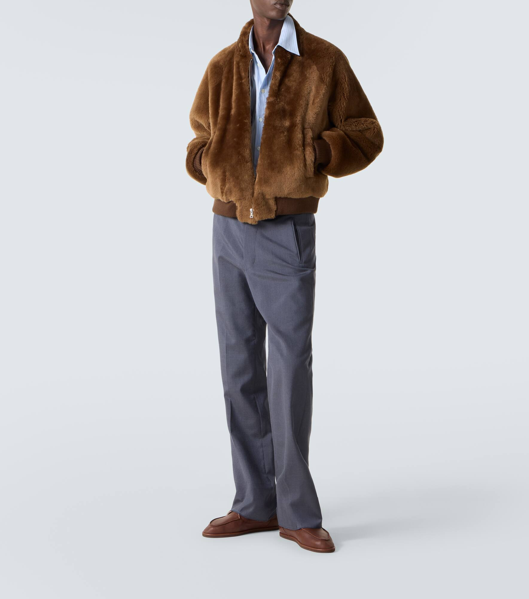 Shearling blouson jacket - 2