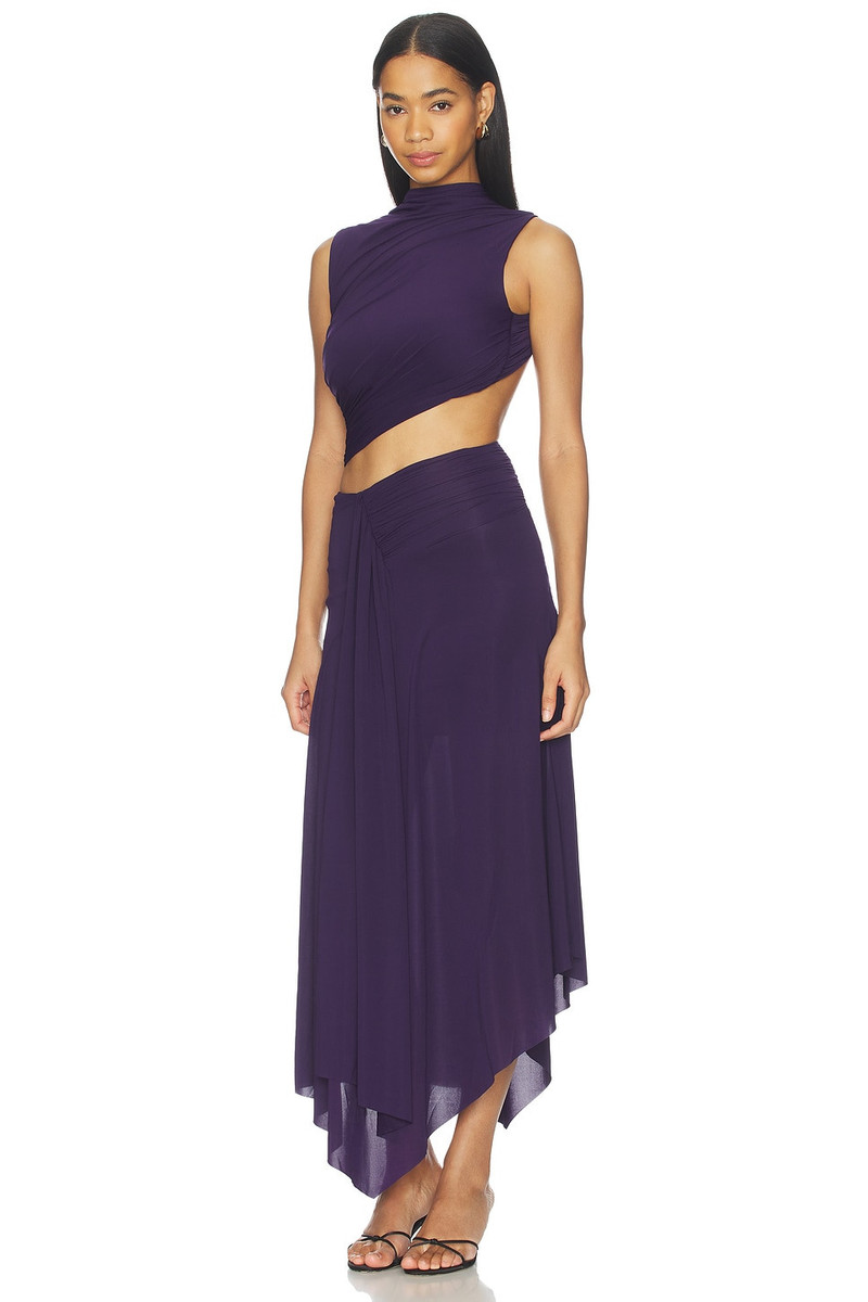 BEC + BRIDGE Leilah Drape Midi Dress outlook