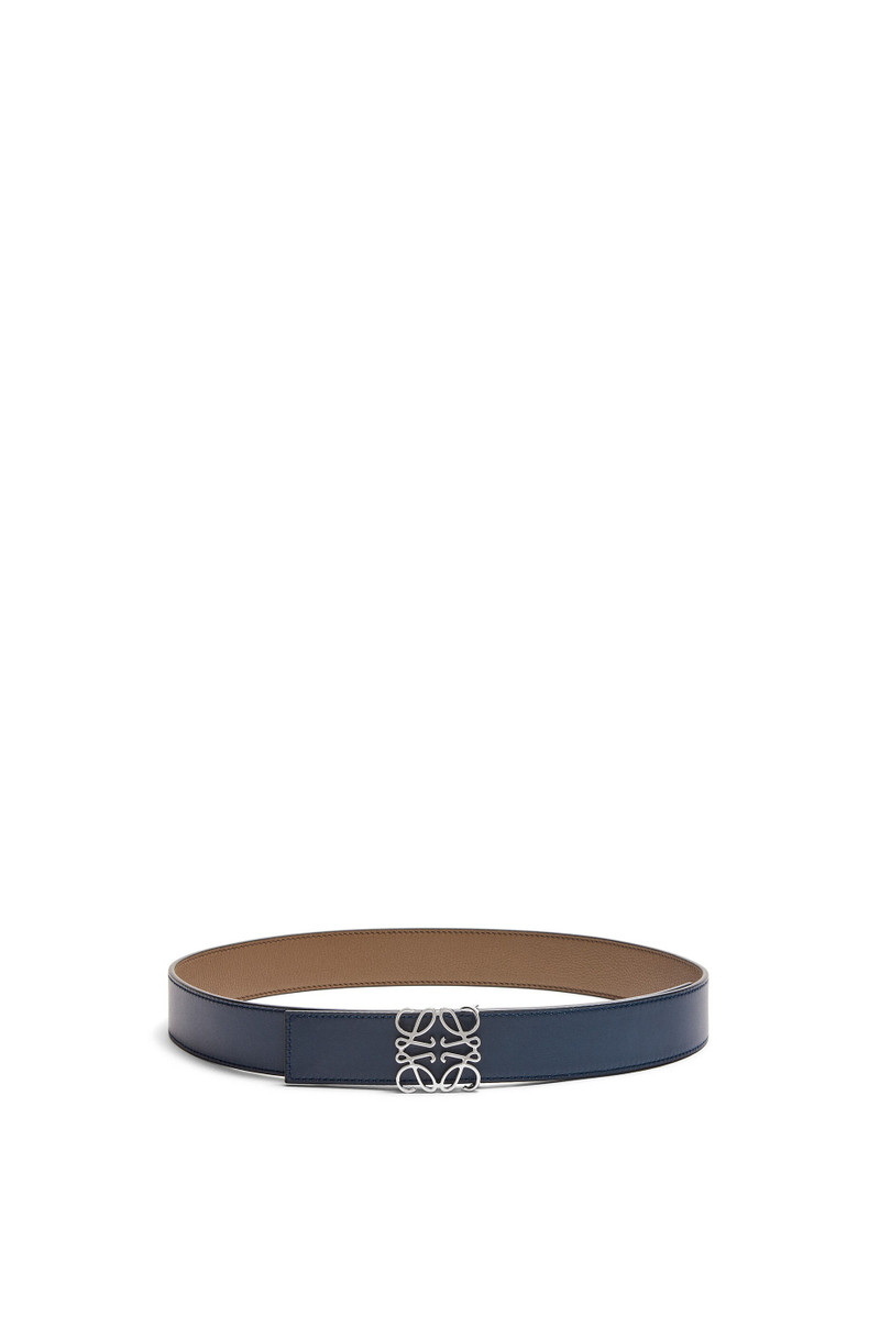 Loewe Reversible Anagram belt in soft grained calfskin and smooth calfskin outlook