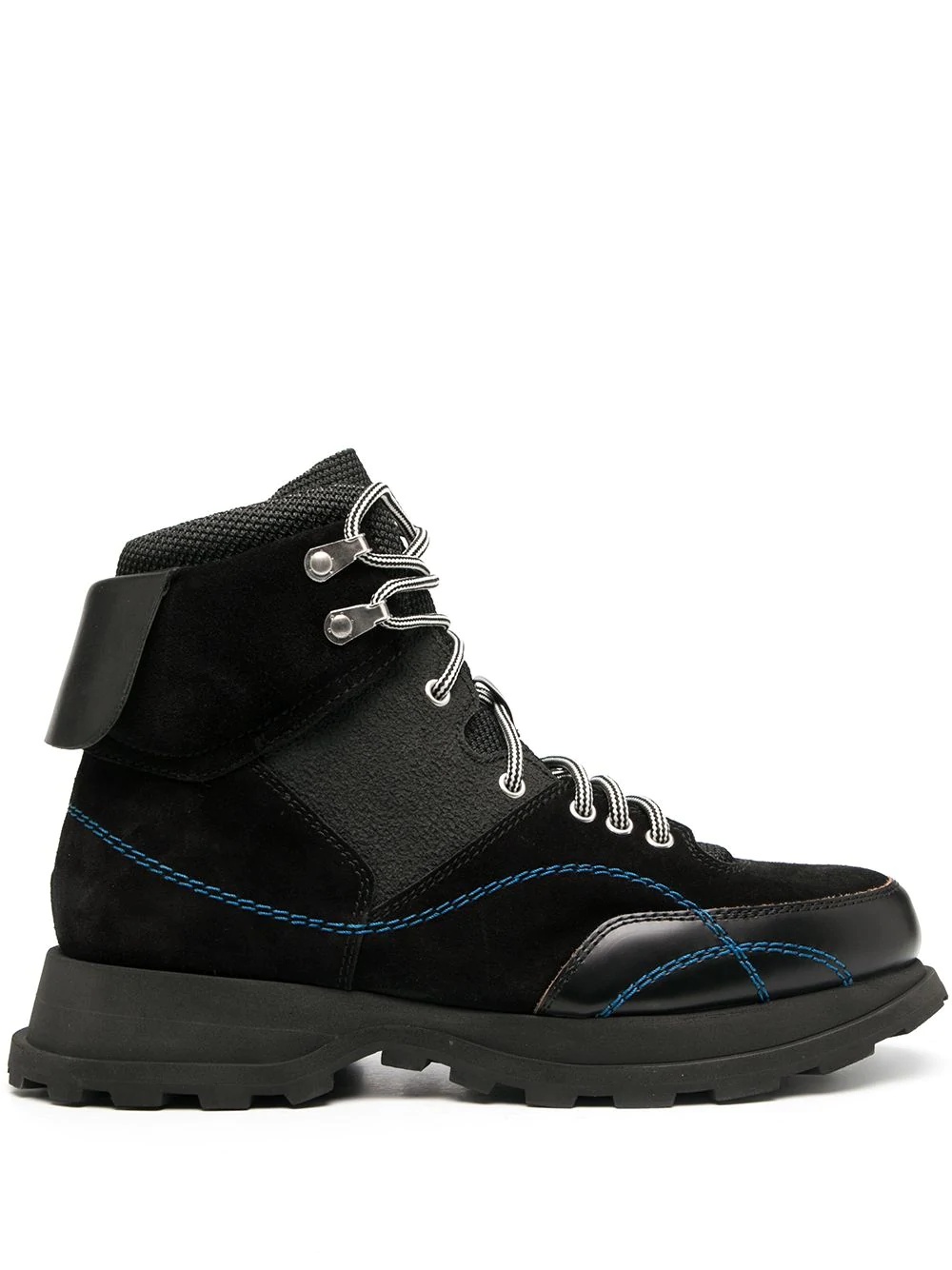 contrast-stitch mountain boots - 1