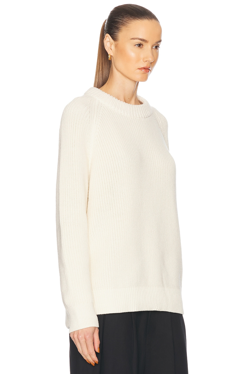 Oversized Cotton Fisherman Sweater - 2