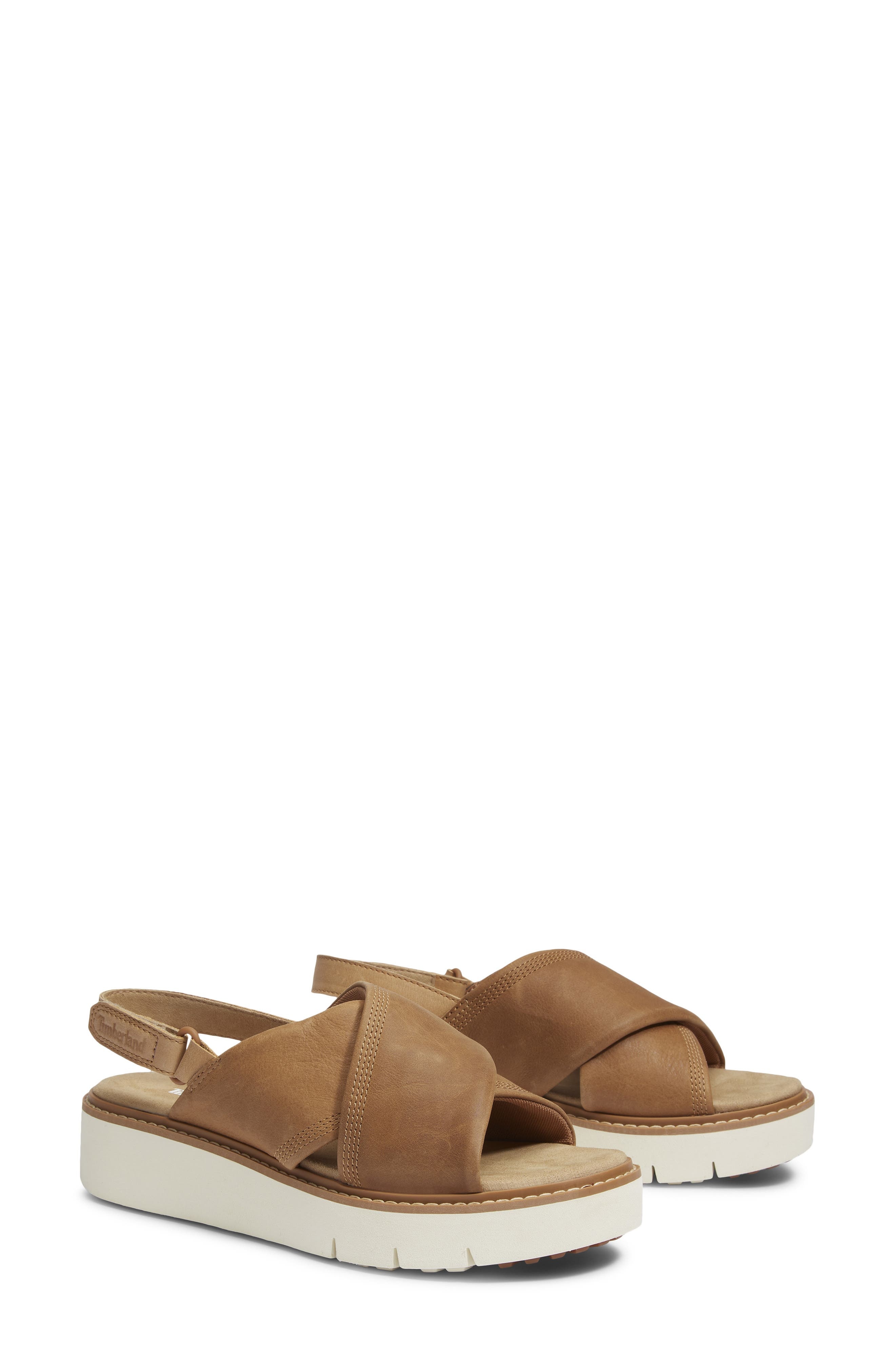 Timberland Safari Dawn Slingback Sandal in Medium Beige Full Grain at Nordstrom - 6