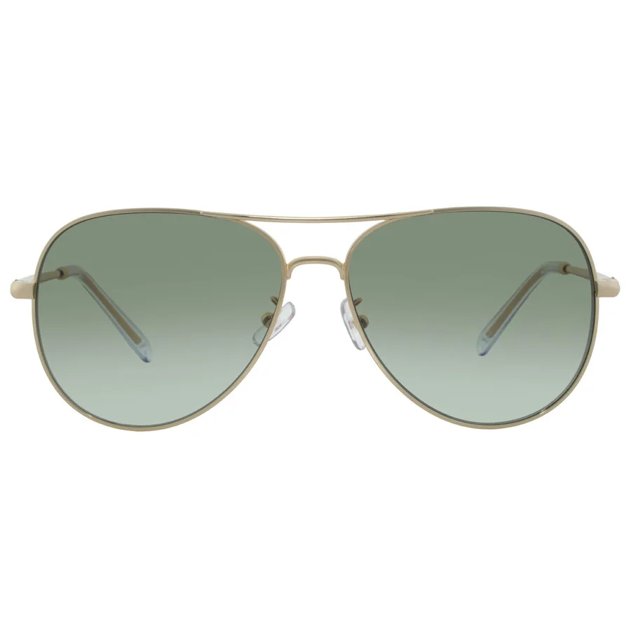 Tory Burch Green Gradient Pilot Ladies Sunglasses TY6114 33438E 60 - 1