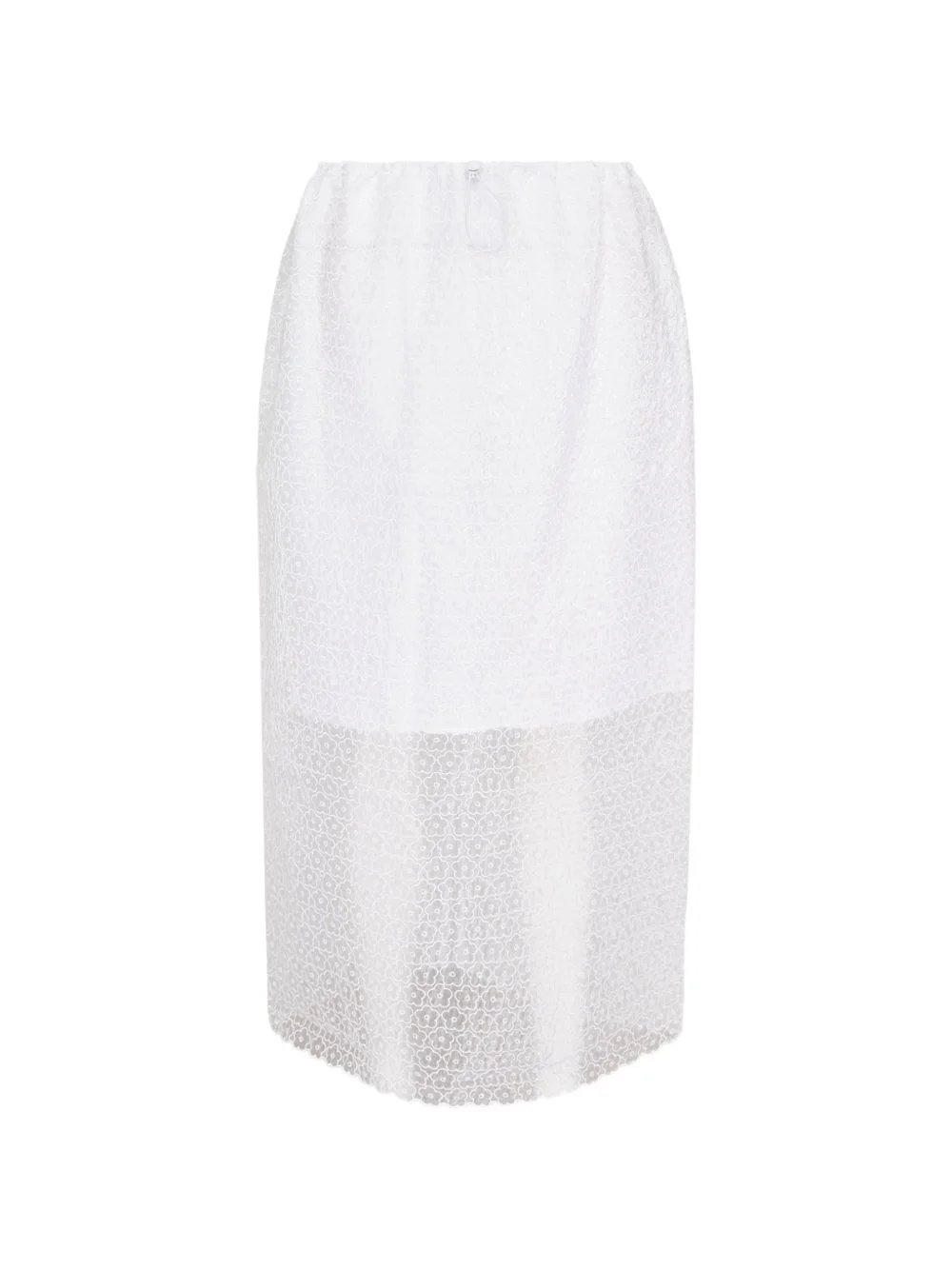 Donna flower-embroidered skirt - 1