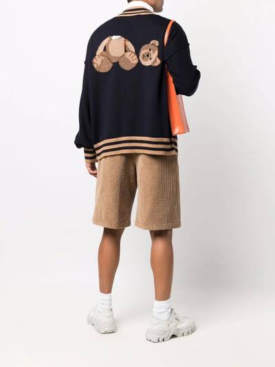 Palm Angels bear-motif cardigan outlook