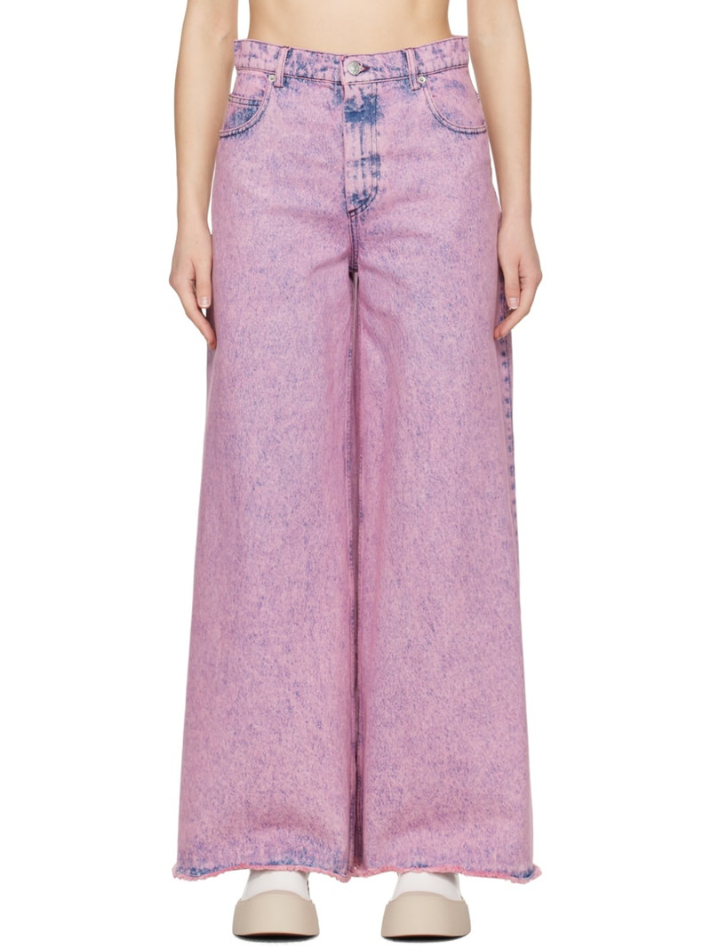 Pink Flared Jeans 1