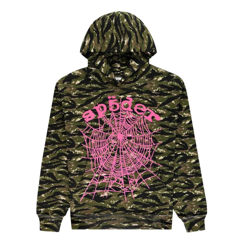 Sp5der Og Web V2 Hoodie 'Tiger Camo' ST012SS25CMO 1