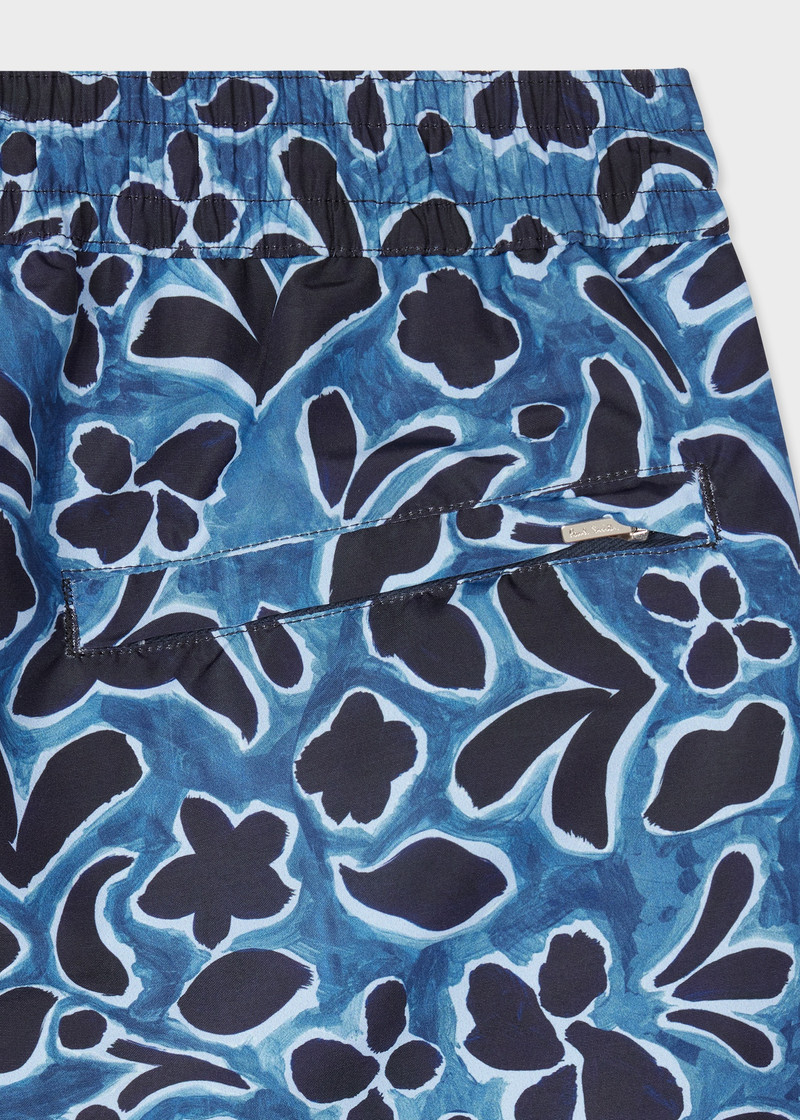 Paul Smith Blue 'Botanic Floral' Swim Shorts outlook