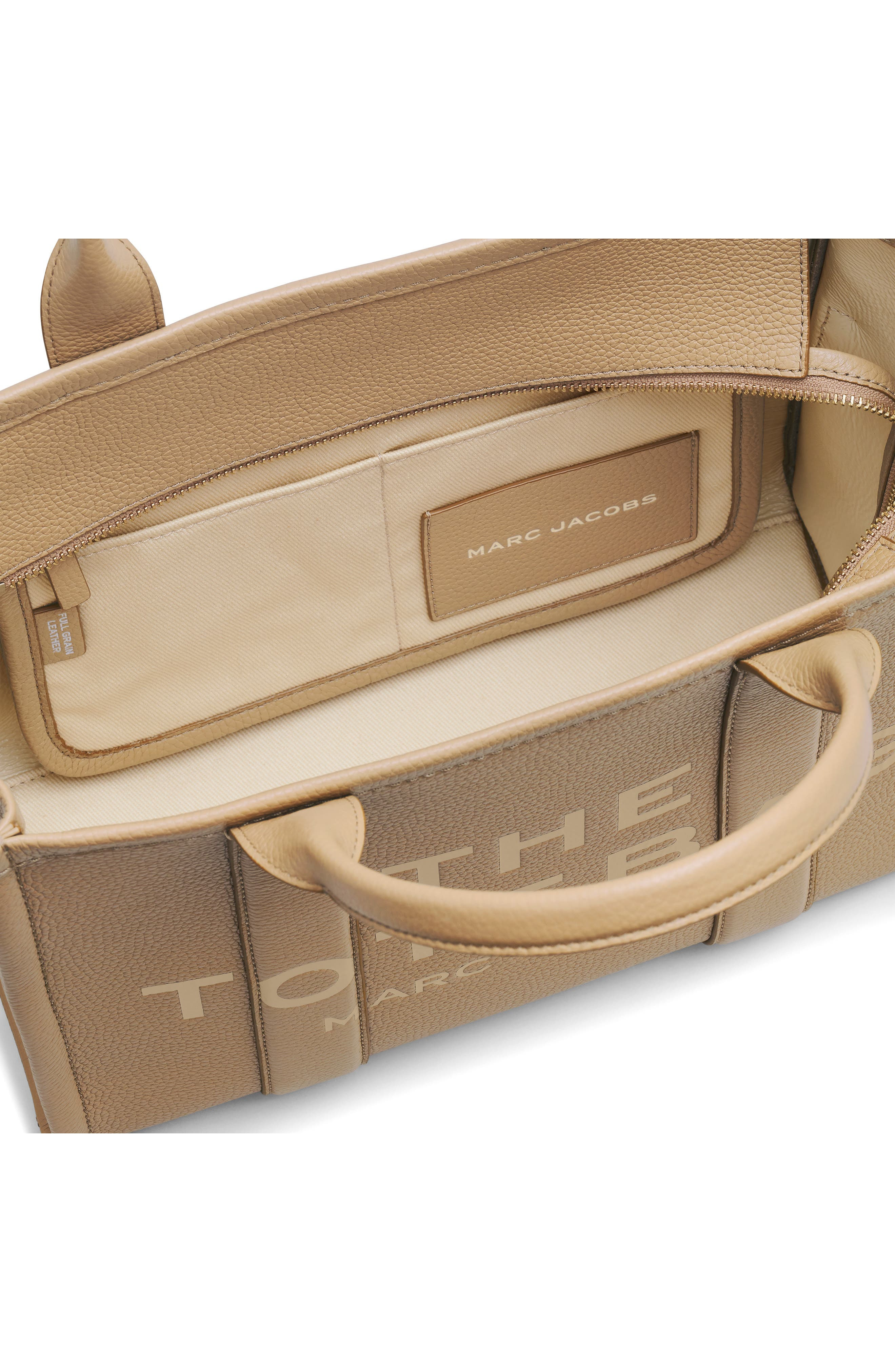 Marc Jacobs The Leather Medium Tote Bag in Camel at Nordstrom - 8