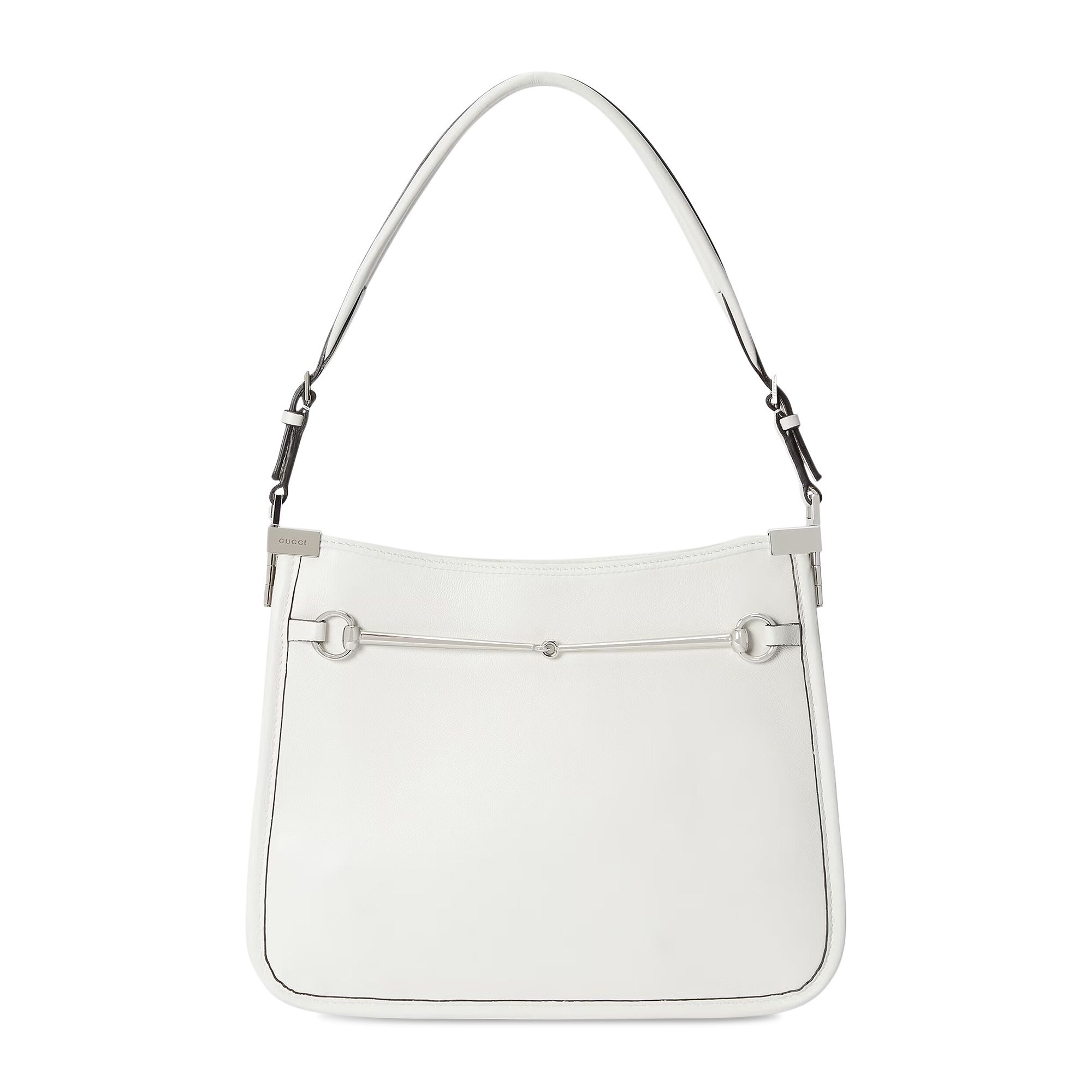 【GUCCI 】Horsebit Nappa Slim Shoulder Bag GREAT WHITE GUCCI Gucci Horsebit Slim Shoulder Bag 'Great White' | goat