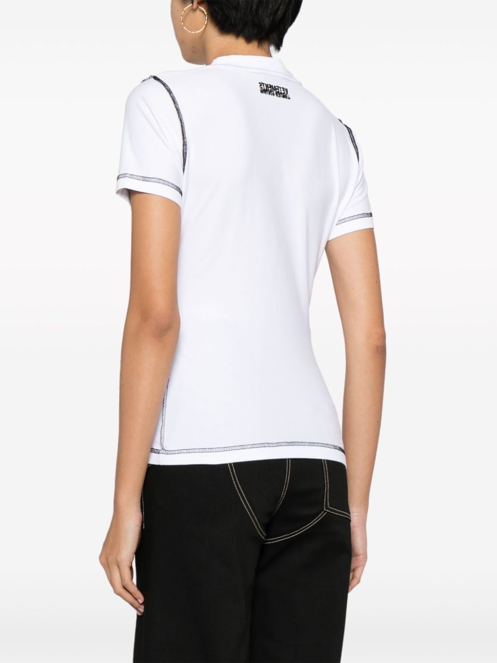 logo-patch stretch-cotton T-shirt - 4