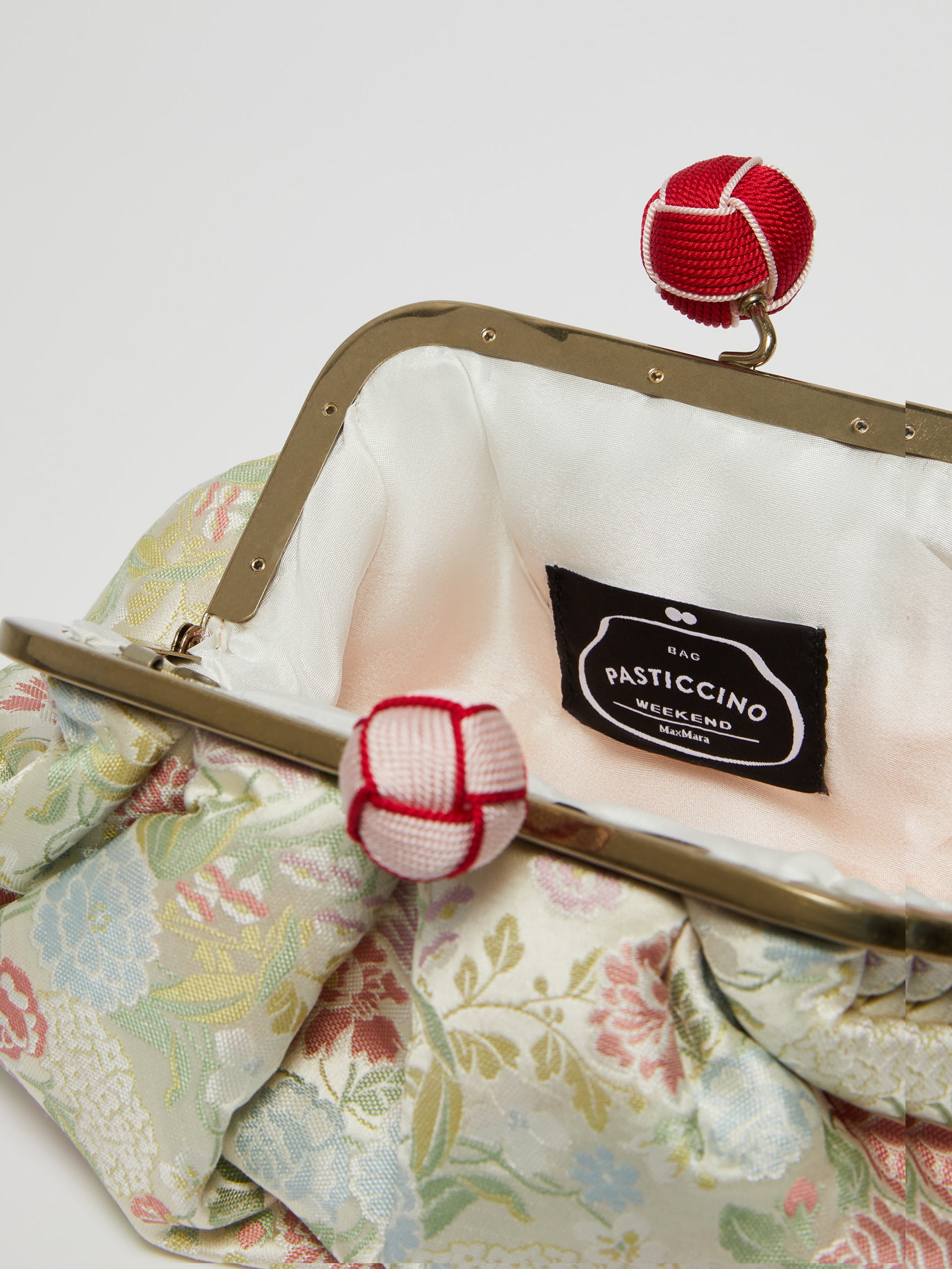 JPNTREASURESS2 Small jacquard silk Pasticcino Bag - 6