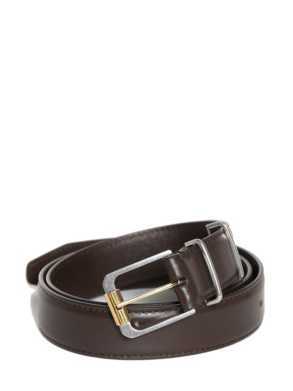 logo-stamp leather belt - 1