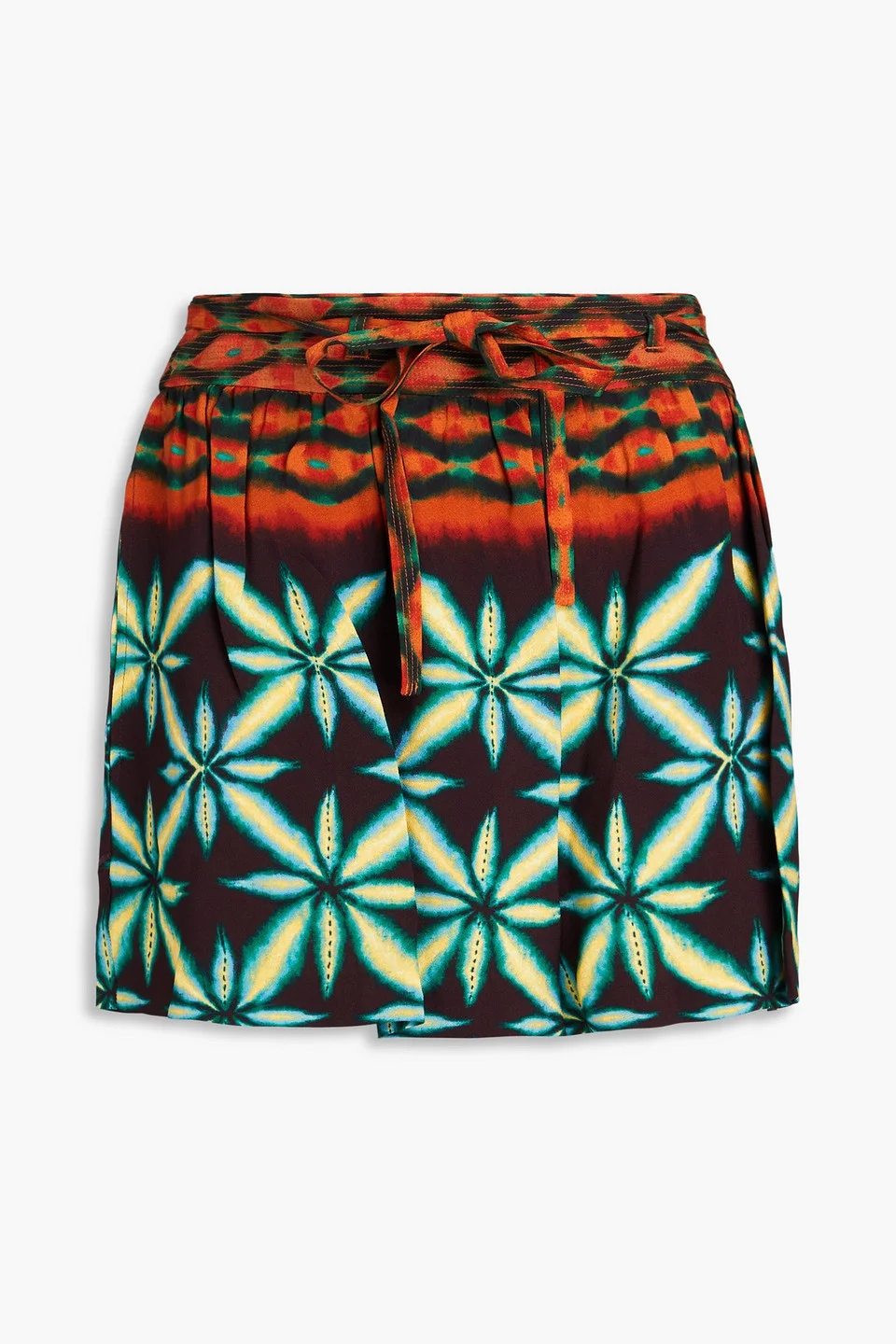 Clementine printed crepe shorts - 1