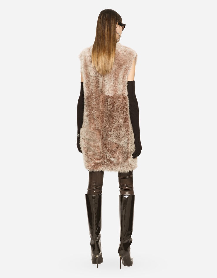 Sleeveless sheepskin coat - 3