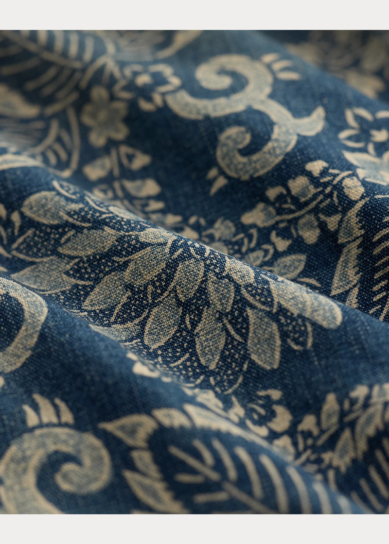 Indigo Print Woven Pant 6