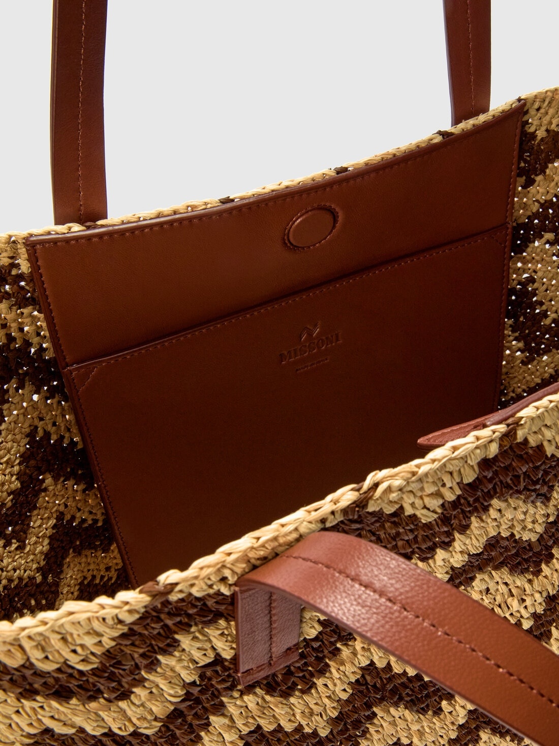 Raffia tote bag - 4