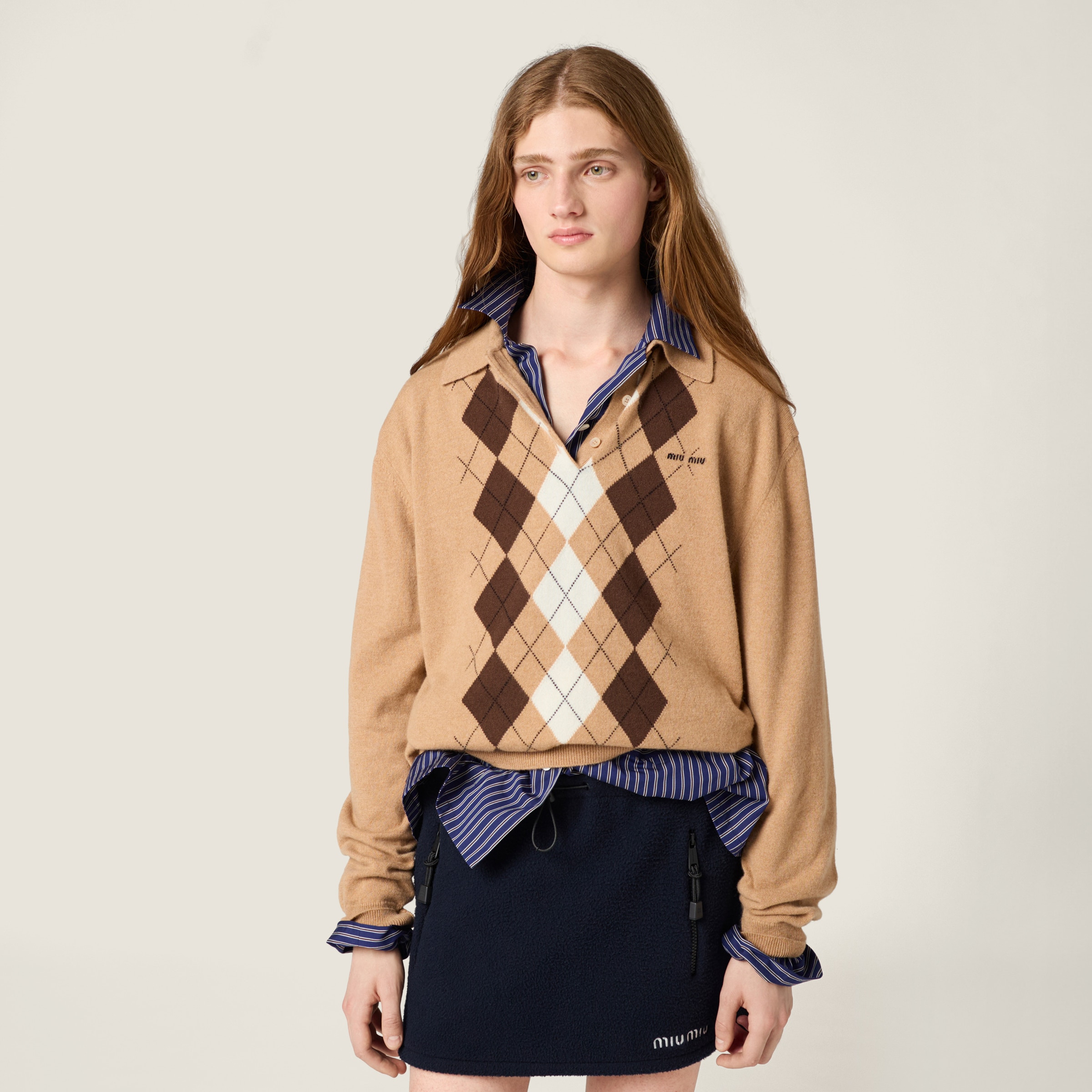 Cashmere polo shirt - 5