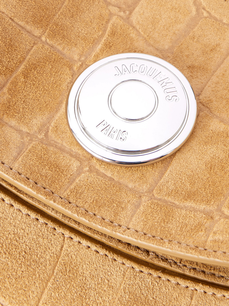 Le Calisso Rond Croc-effect Suede Shoulder Bag 4