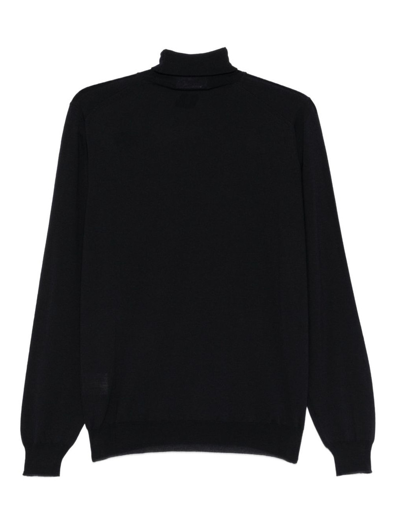 LARDINI turtleneck wool sweater outlook