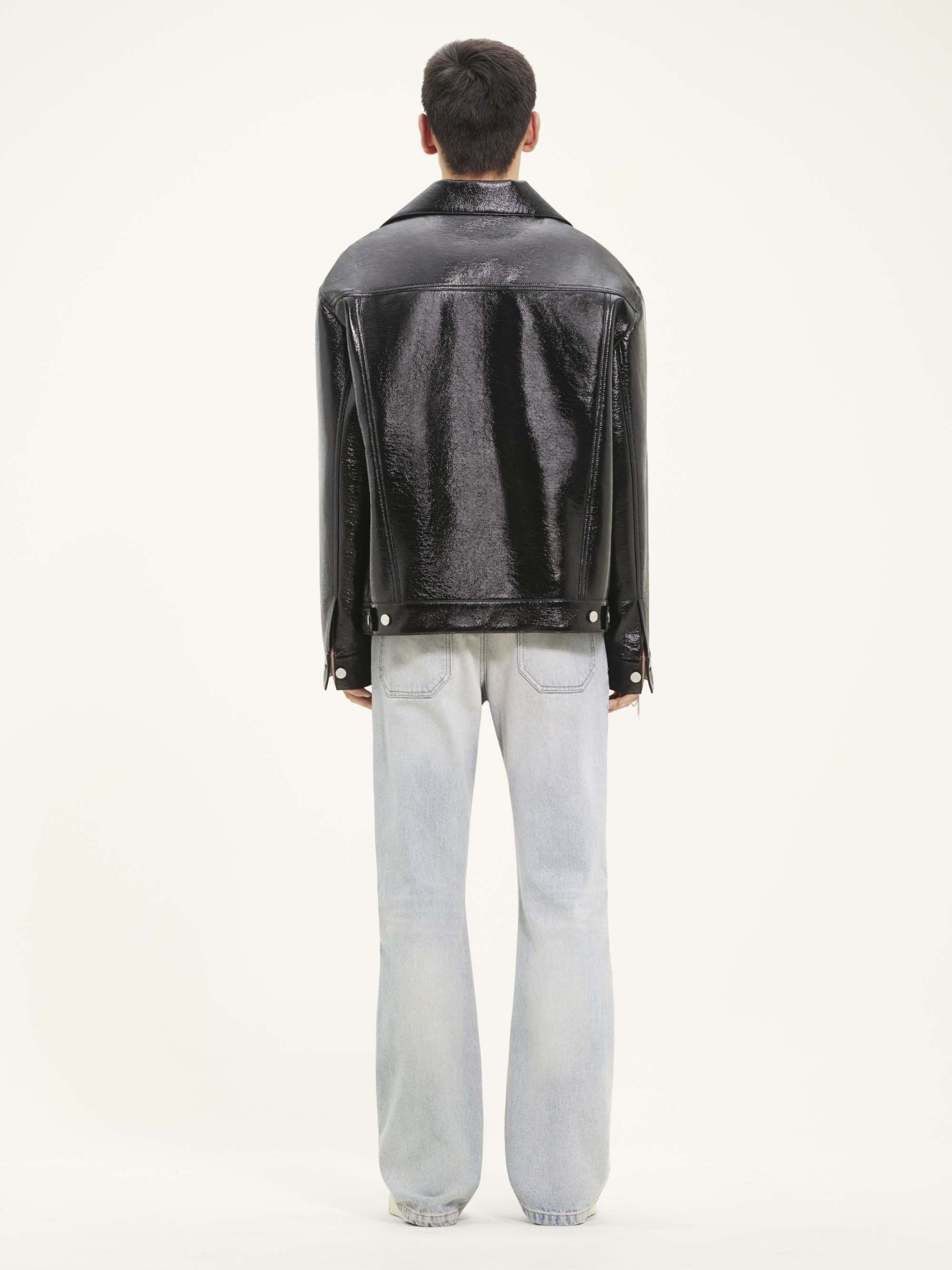 COCOON VINYL TRUCKER JACKET - 4