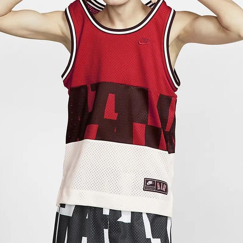 Nike Air Mesh Basketball Sports Vest Large Red AR1844-657 - 3